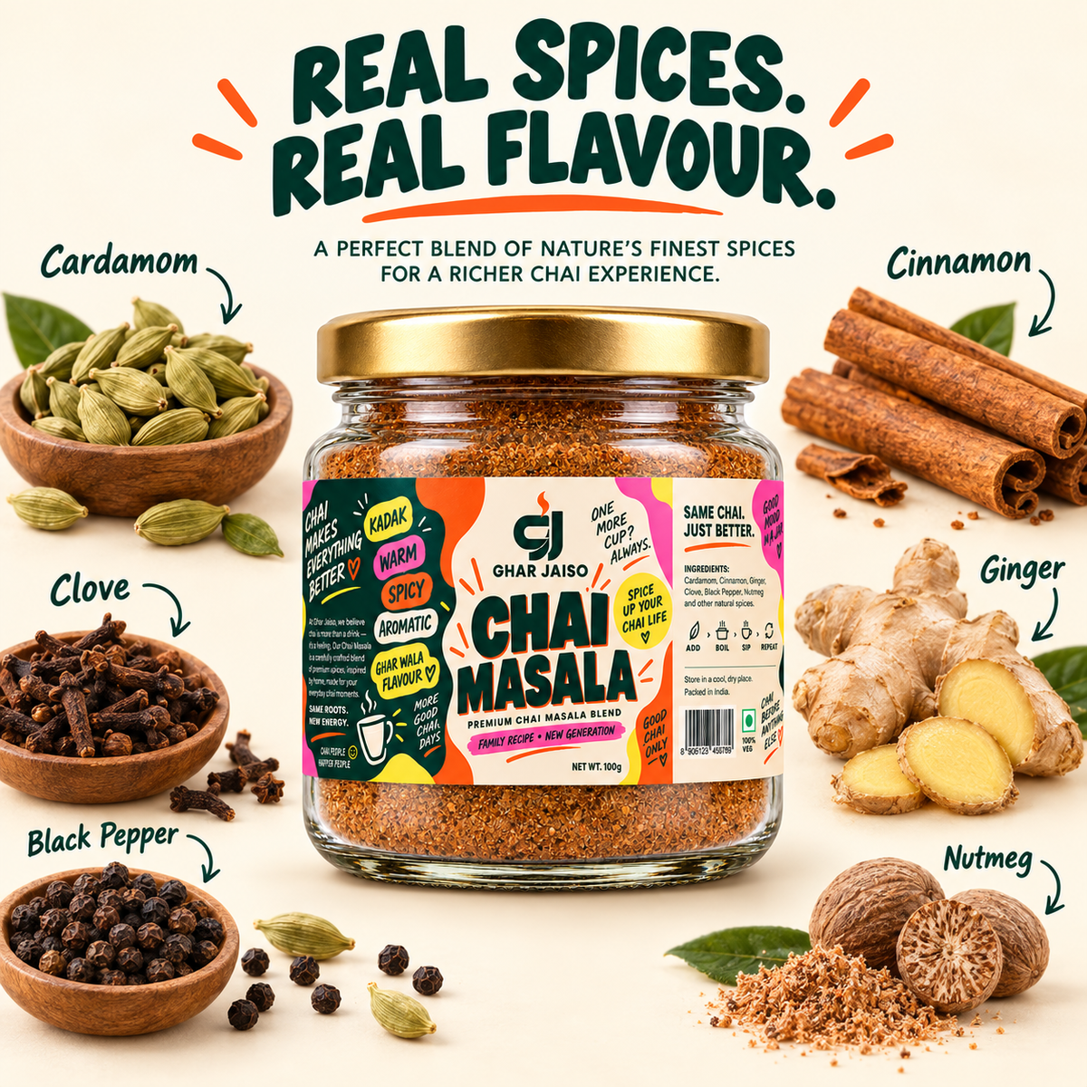 Ghar Jaiso Original Chai Masala